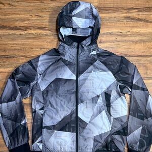 Nike Geometric Black and Gray Jacket